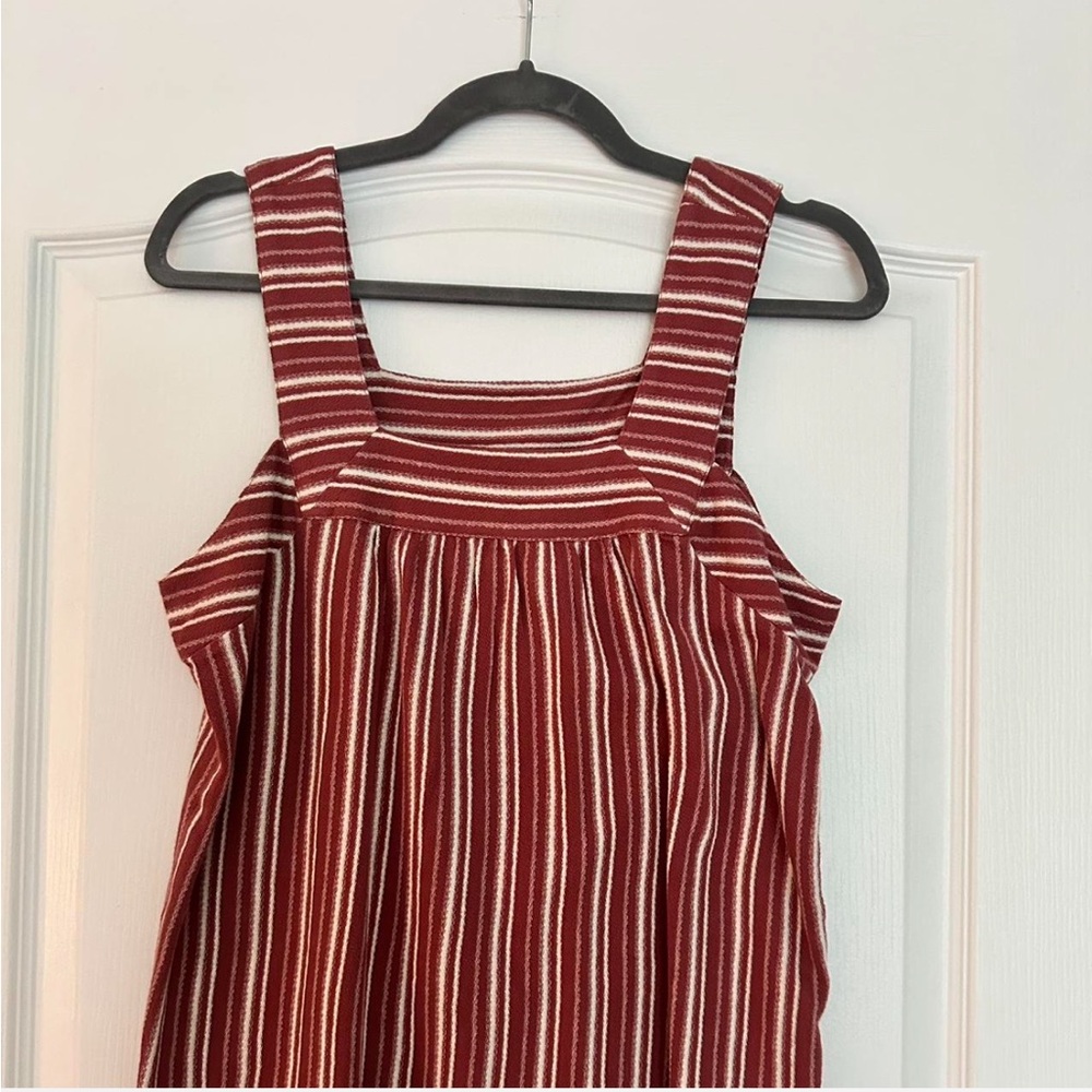 Lucky Brand Red and White Striped Top